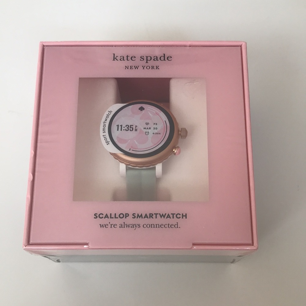 Kate Spade NY Smartwatch Rose Gold & White with Mint Strap-42mm